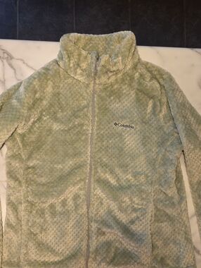 Columbia Light Sage Plush Full-Zip Jacket